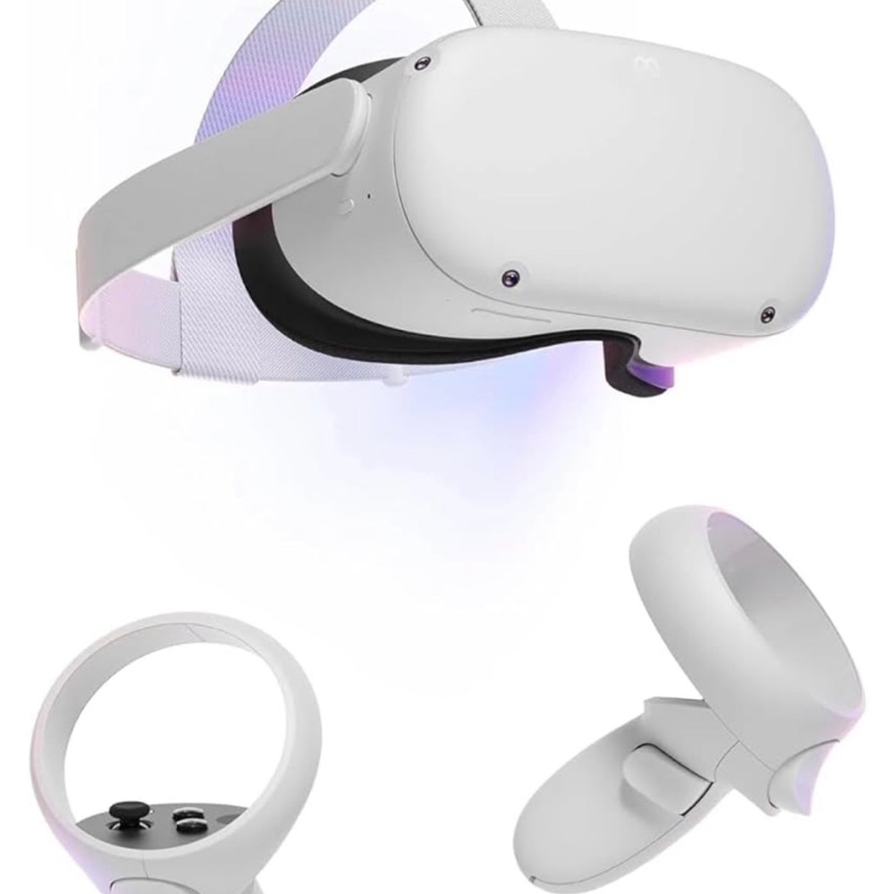 Oculus Quest 2 White VR Headset and Controllers